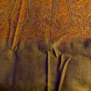 Rare Kashmir silk pashmina. New with tags